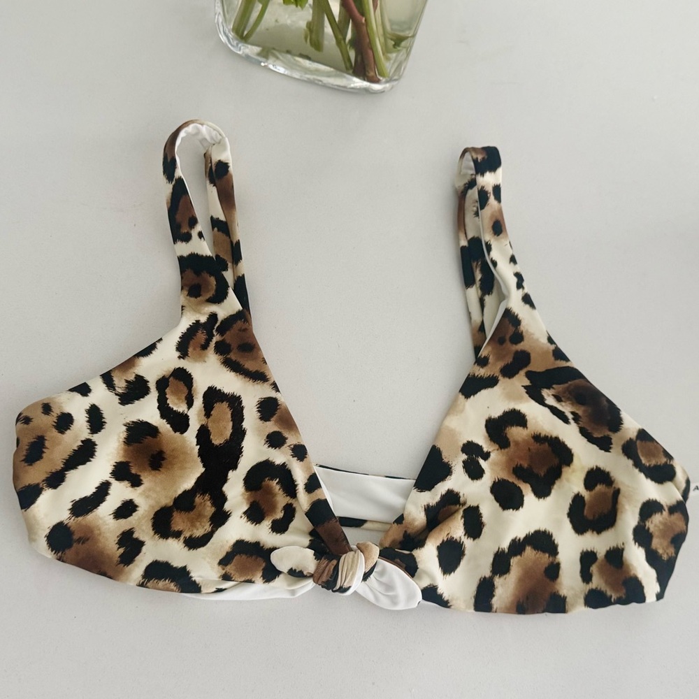 Vitamin A Cheetah bikini top